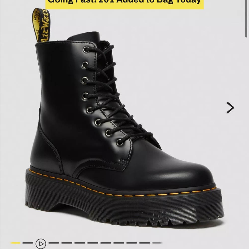 Dr. Martens Black Jadon Boots - size 37, like new